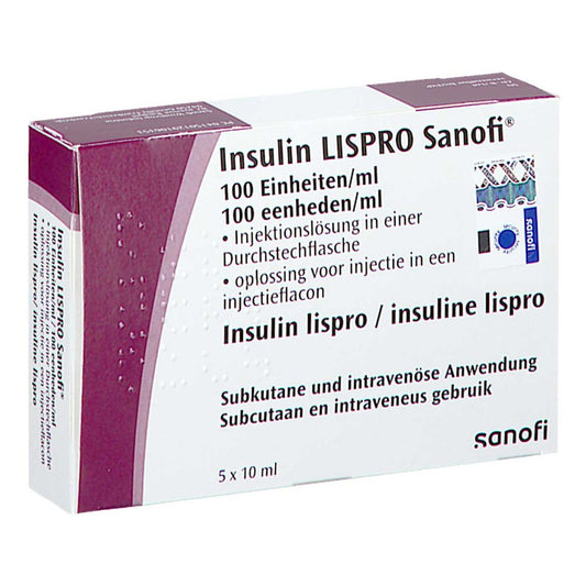 Insulin Lispro Sanofi 100 E/Ml Inj.-Lsg.Dsfl. (5X10 ml)