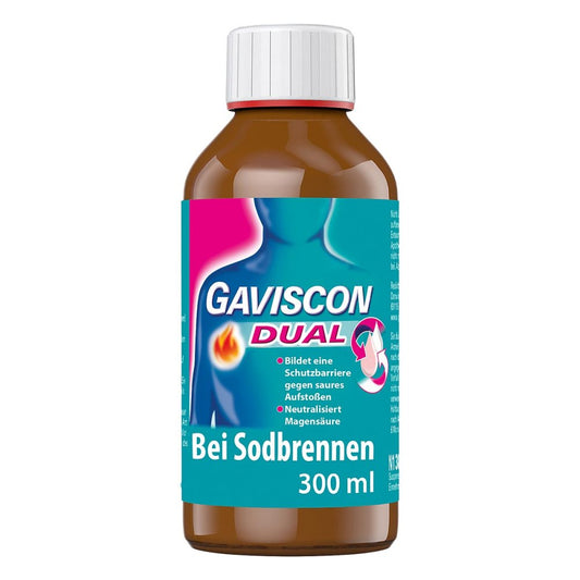 Gaviscon Dual 500mg/213mg/325mg Suspension Z.Einn. (300 ml)