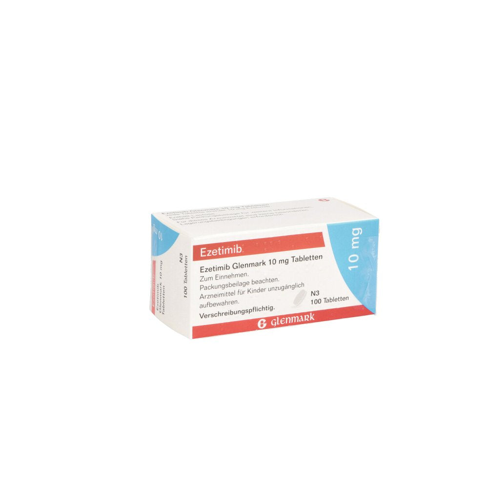 Das Produktfoto zeigt Ezetimib Glenmark 10 Mg Tabletten (100 stk) PZN 13156703