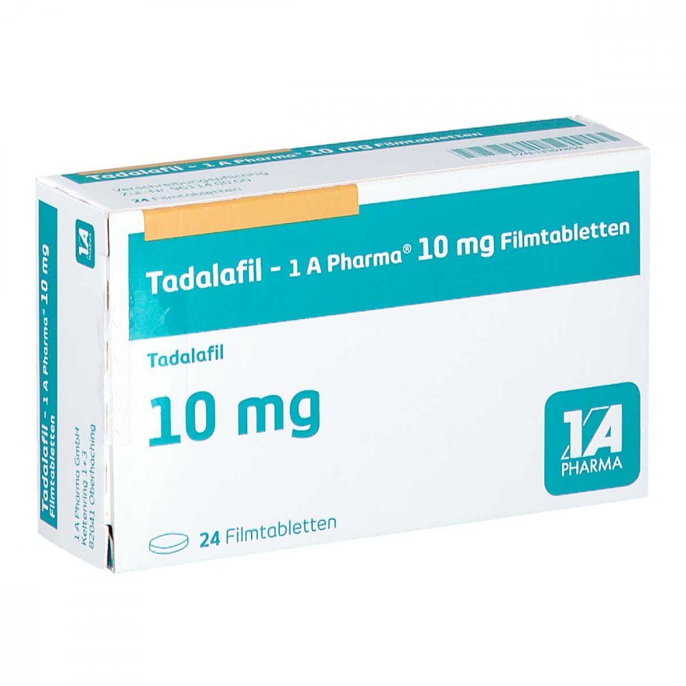 Tadalafil-1a Pharma 10 Mg Filmtabletten (24 stk)