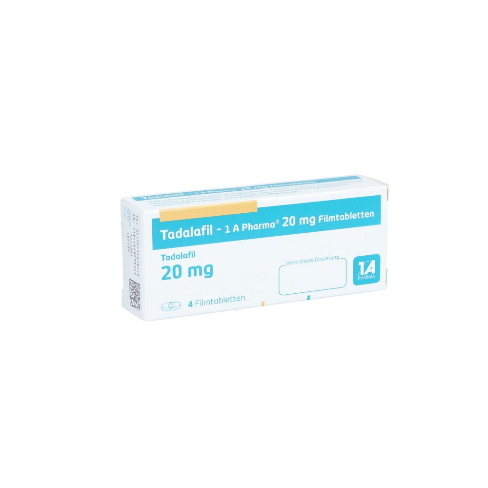 Tadalafil-1a Pharma 20 Mg Filmtabletten (4 stk)