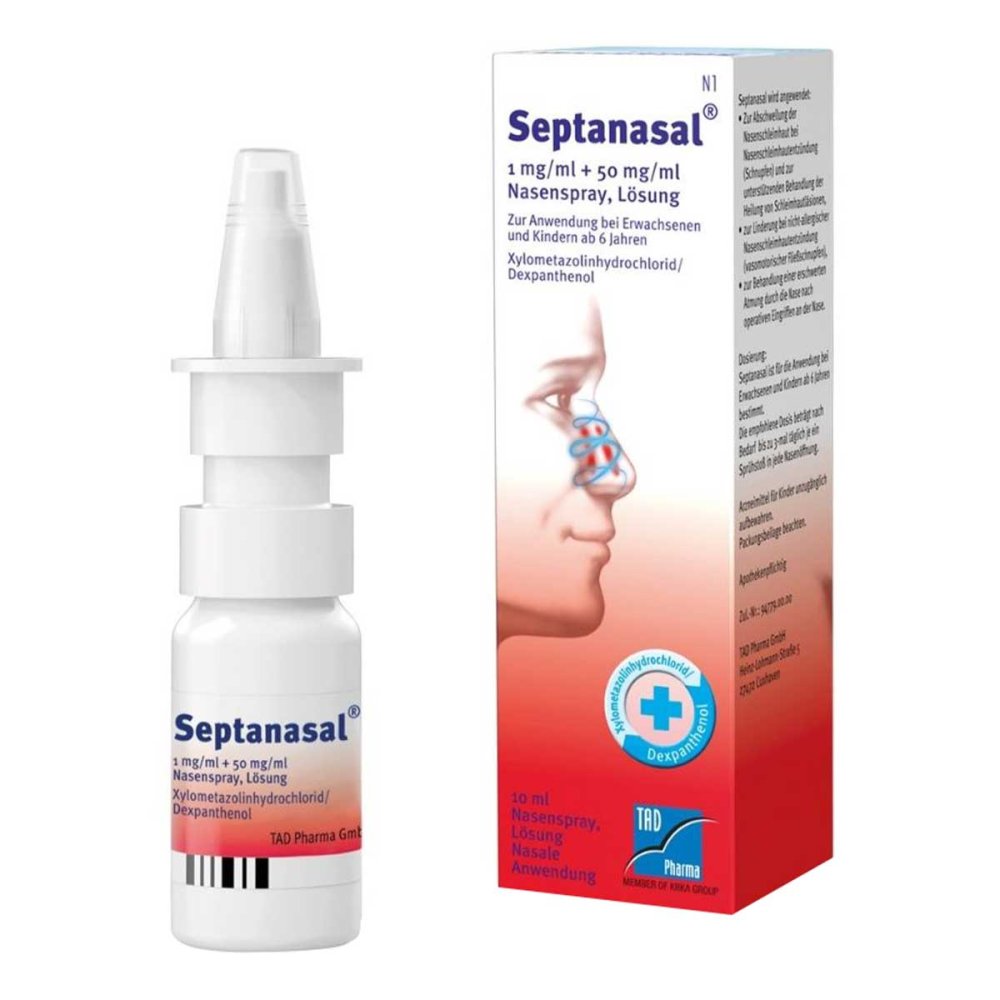 Septanasal 1 Mg/Ml + 50 Mg/Ml Nasenspray (10 ml)