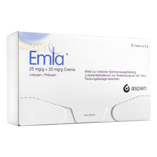 Emla 25 Mg/G + 25 Mg/G Creme + 12 Tegaderm Pfl. (5X5 g)