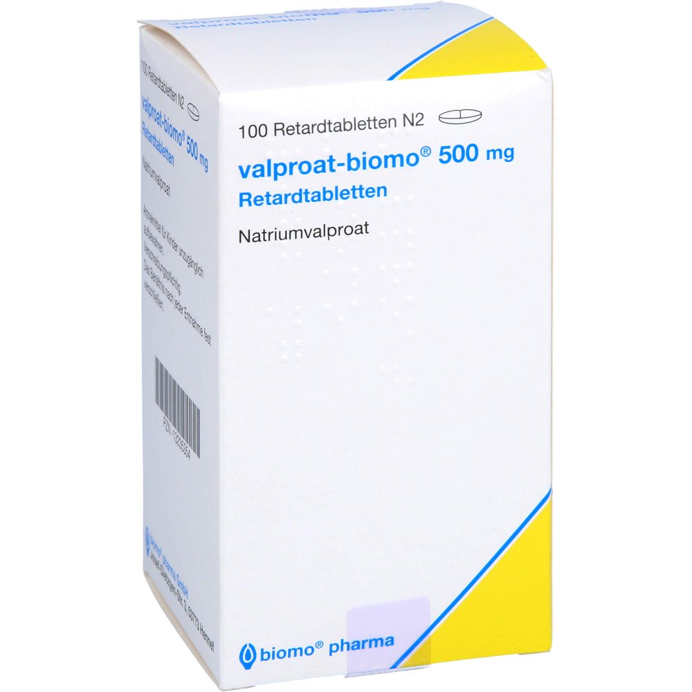 Das Produktfoto zeigt Valproat G.L. Pharma 500 Mg Retardtabletten (100 stk) PZN 13235354