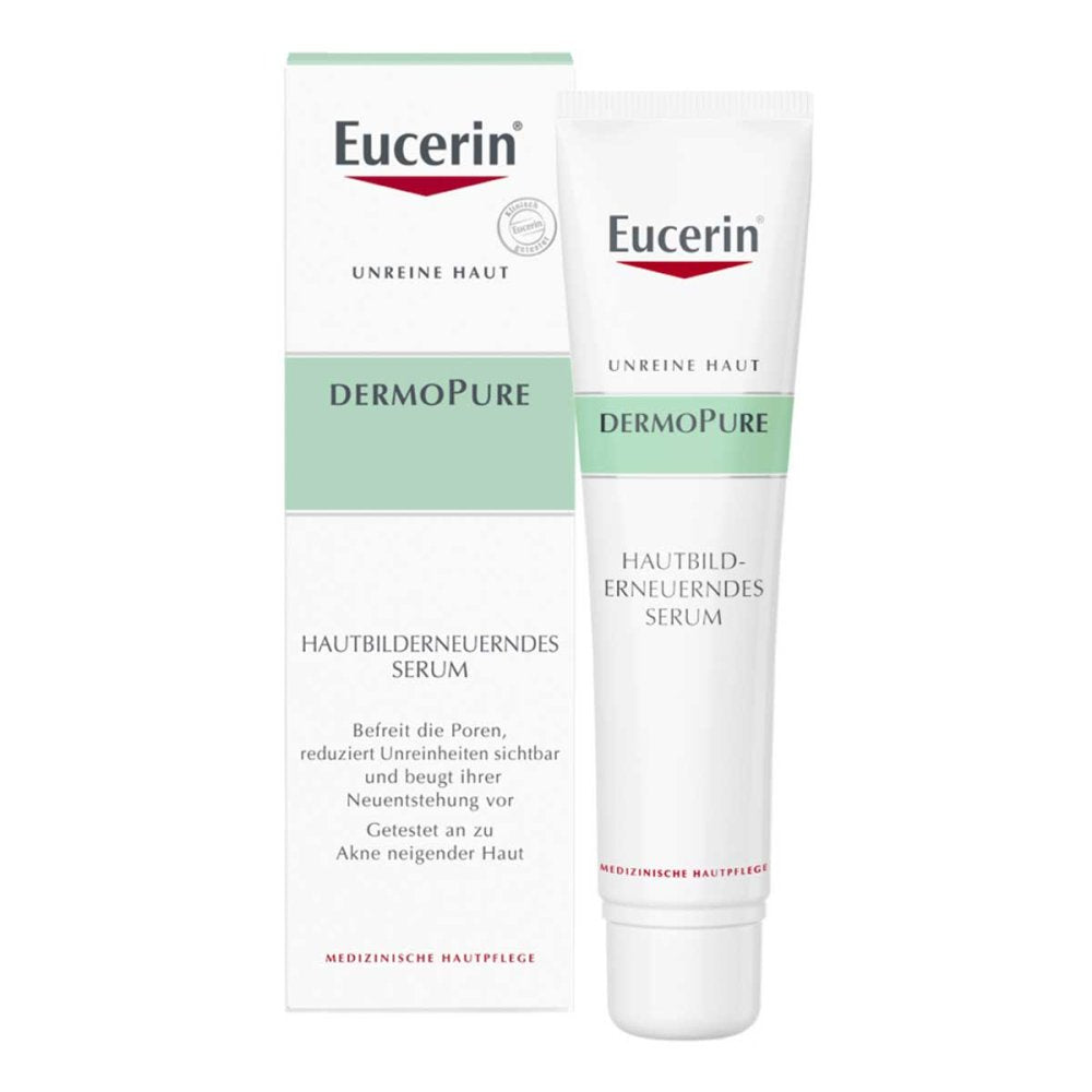 Das Produktfoto zeigt Eucerin Dermopure Hautbilderneuerndes Serum (40 ml) PZN 13235696