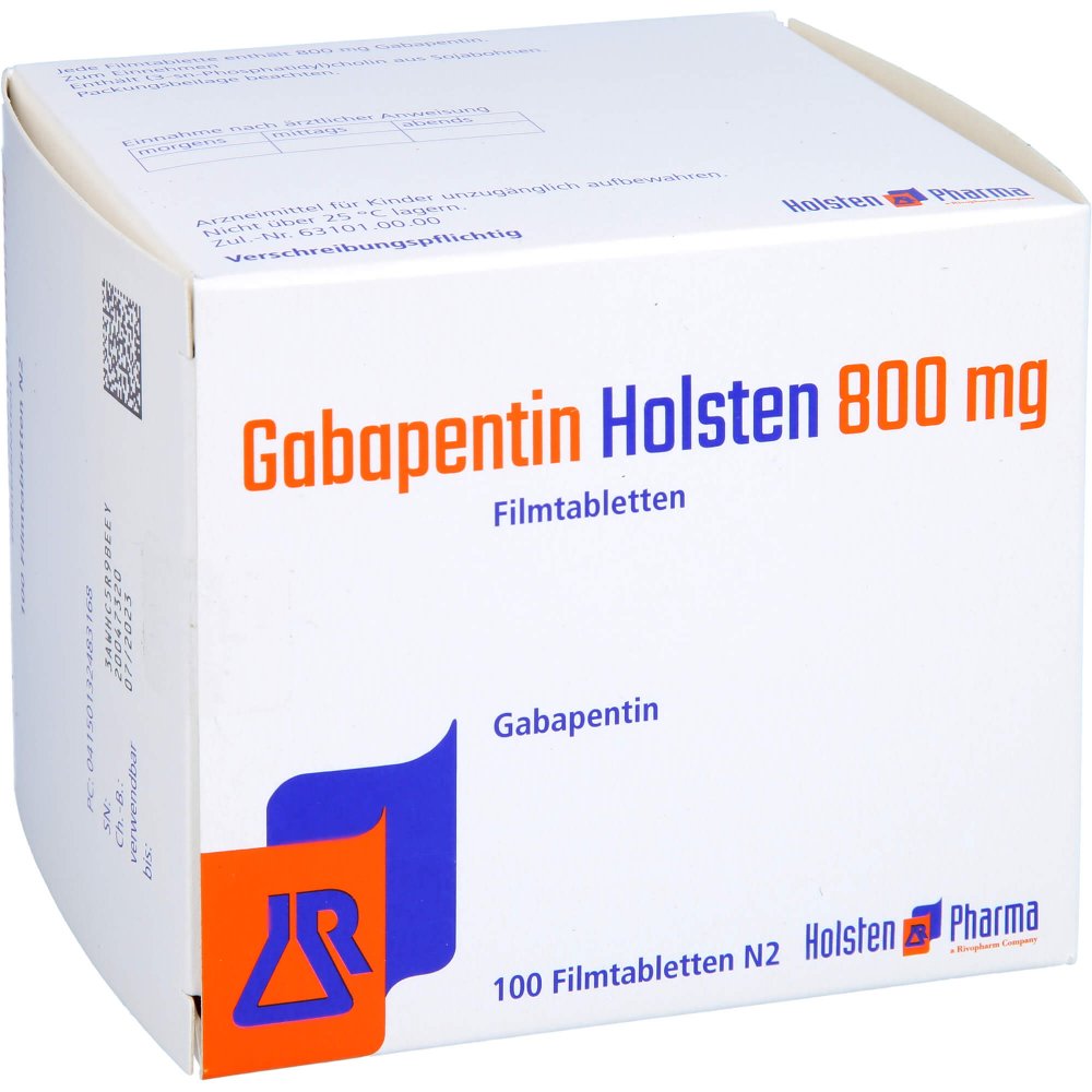 Gabapentin Holsten 800 Mg Filmtabletten (100 stk)