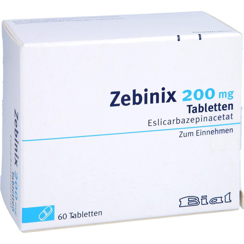 Das Produktfoto zeigt Zebinix 200 Mg Tabletten (60 stk) PZN 13333074