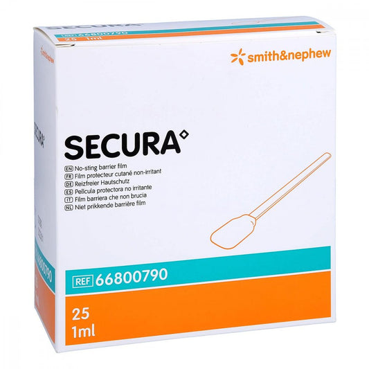 Das Produktfoto zeigt Secura Reizfreier Hautschutz Applikator (25X1 ml) PZN 13348041