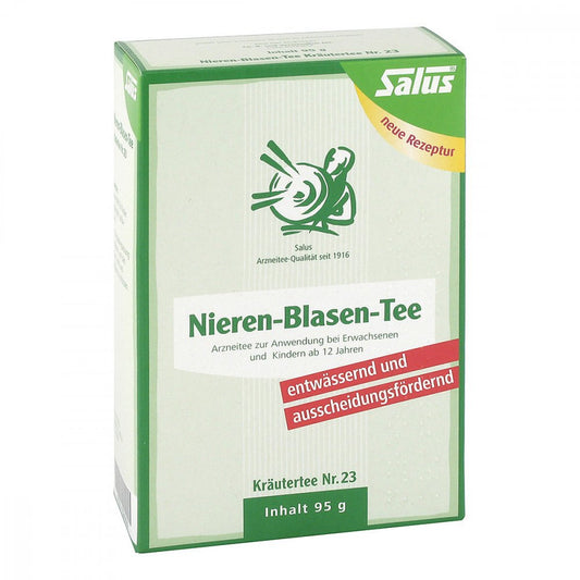 Das Produktfoto zeigt Nieren Blasen Tee Kräutertee Nr.23 Salus (95 g) PZN 13349069
