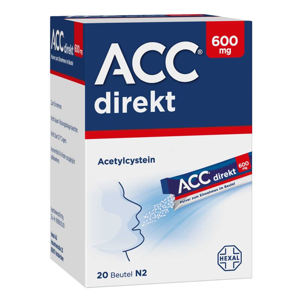 Acc Direkt 600 Mg Pulver Zum Einnehmen Im Beutel (20 stk)