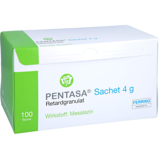 Das Produktfoto zeigt Pentasa Sachet 4 G Retardgranulat (100 stk) PZN 13423334
