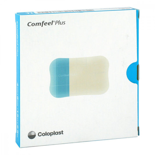 Das Produktfoto zeigt Comfeel Plus Flexib.Hydrokoll.Verb.4x6 Cm (10 stk) PZN 13504943
