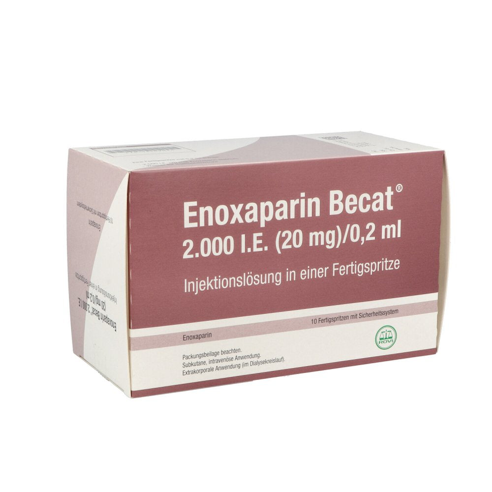Enoxaparin Becat 2.000 I.E. 20mg/0,2ml Ilo Fs+Si.S (10 stk)