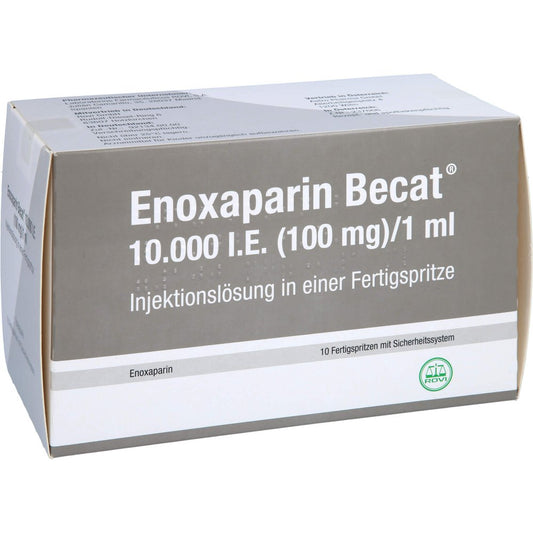 Enoxaparin Becat 10.000 I.E. 100mg/Ml Ilo Fs+Si.S. (10 stk)