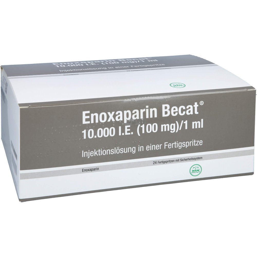 Enoxaparin Becat 10.000 I.E. 100mg/Ml Ilo Fs+Si.S. (24 stk)