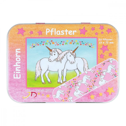 Das Produktfoto zeigt Kinderpflaster Einhorn Dose (20 stk) PZN 13514290