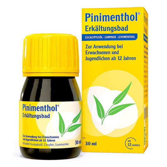 Das Produktfoto zeigt Pinimenthol Erkältungsbad Ab 12 Jahre (30 ml) PZN 13515237