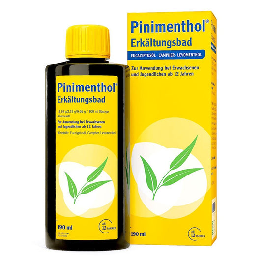 Das Produktfoto zeigt Pinimenthol Erkältungsbad Ab 12 Jahre (190 ml) PZN 13515266