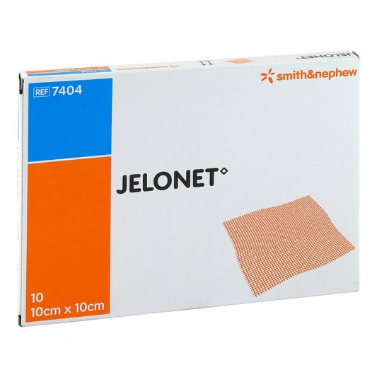 Das Produktfoto zeigt Jelonet Paraffingaze 10x10 Cm Steril (10 stk) PZN 13572703