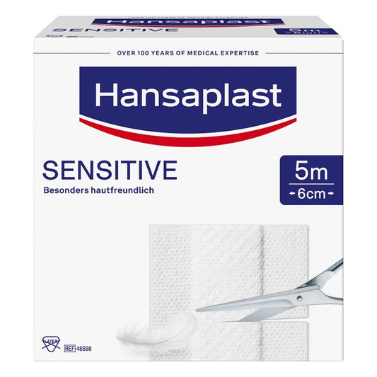 Hansaplast Sensitive Pflaster 6 Cmx5 M Rolle (1 stk)