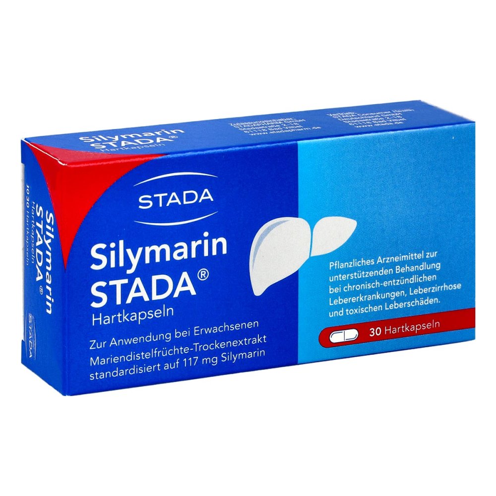 Das Produktfoto zeigt Silymarin Stada Hartkapseln (30 stk) PZN 13579355
