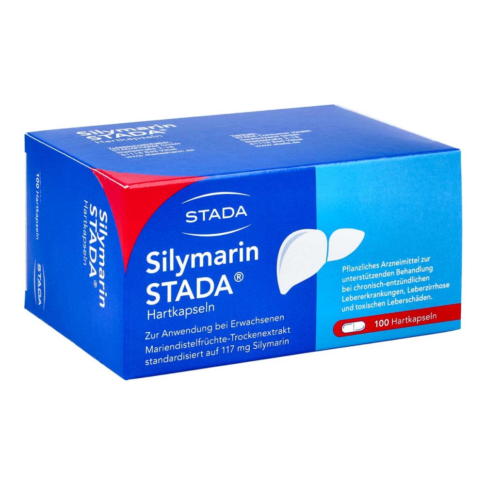 Das Produktfoto zeigt Silymarin Stada Hartkapseln (100 stk) PZN 13579361