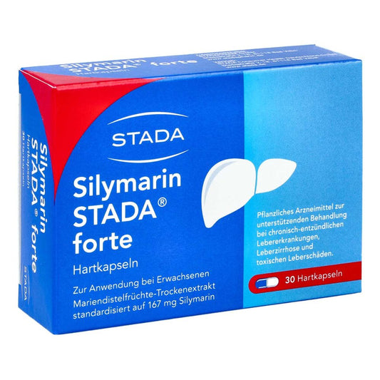 Das Produktfoto zeigt Silymarin Stada Forte Hartkapseln (30 stk) PZN 13579378