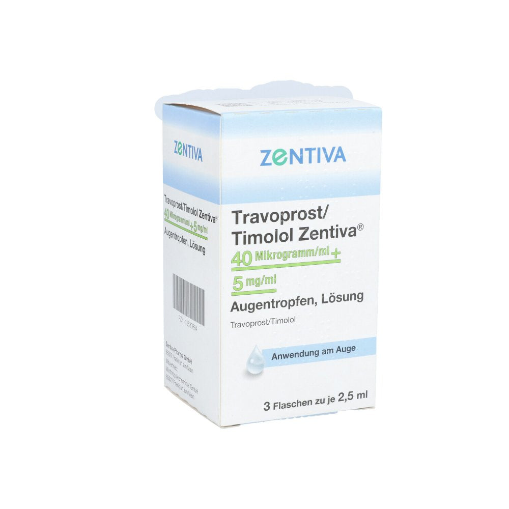 Travoprost/Timolol Zentiva 40 Μg+5 Mg Augentropfen (3X2.5 ml)