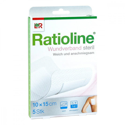 Ratioline Wundverband 15x10 Cm Steril (5 stk)