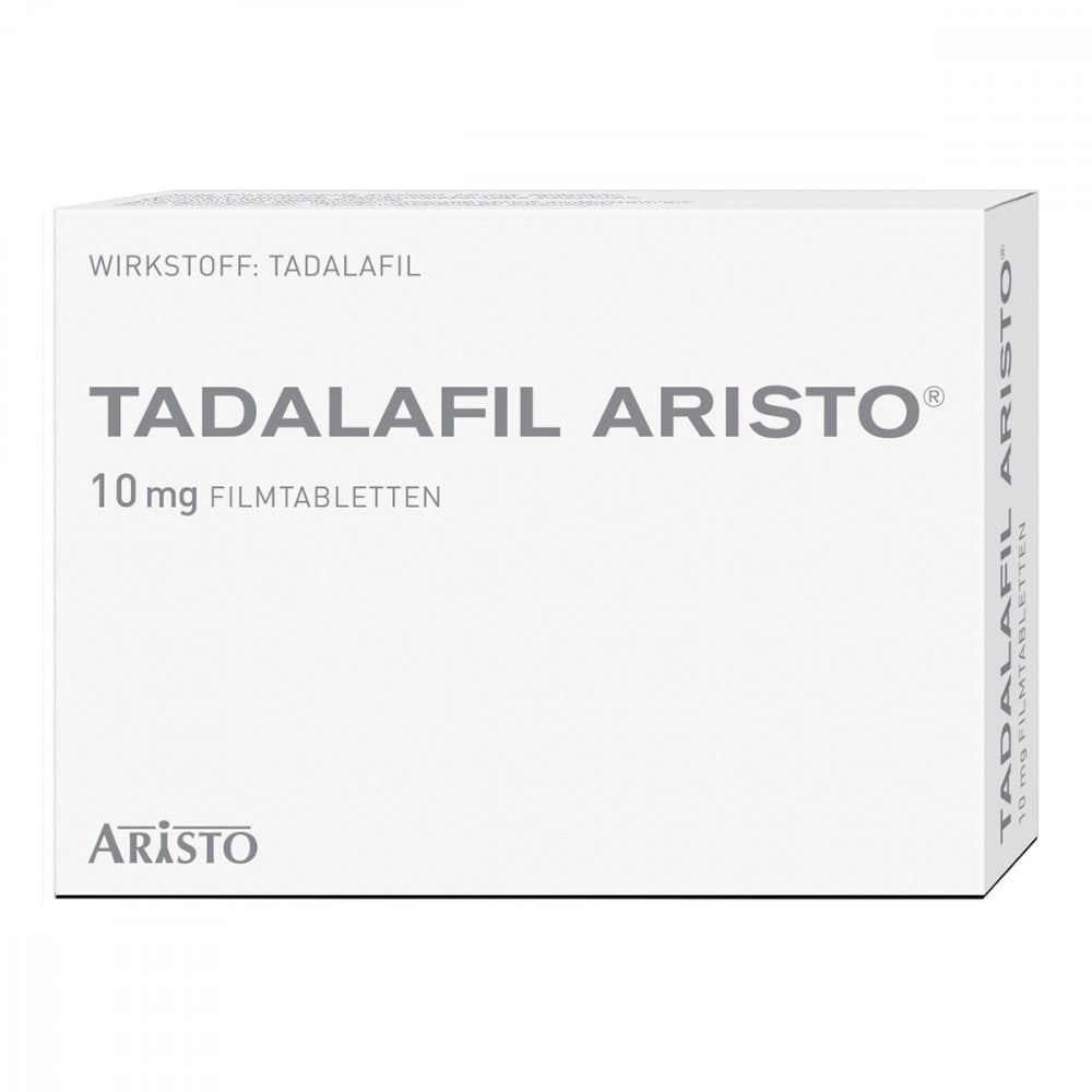 Das Produktfoto zeigt Tadalafil Aristo 10 Mg Filmtabletten (12 stk) PZN 13589997