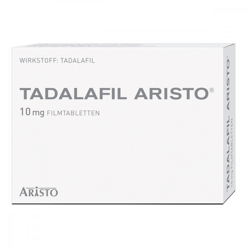 Das Produktfoto zeigt Tadalafil Aristo 10 Mg Filmtabletten (20 stk) PZN 13590003