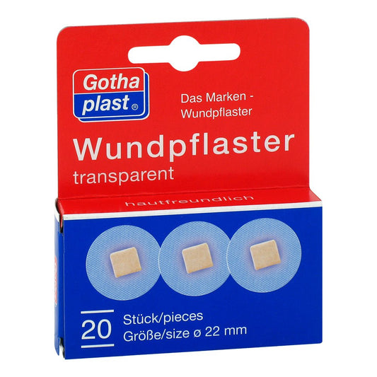 Gothaplast Wundpflaster 2,2 Cm Transparent (20 stk)