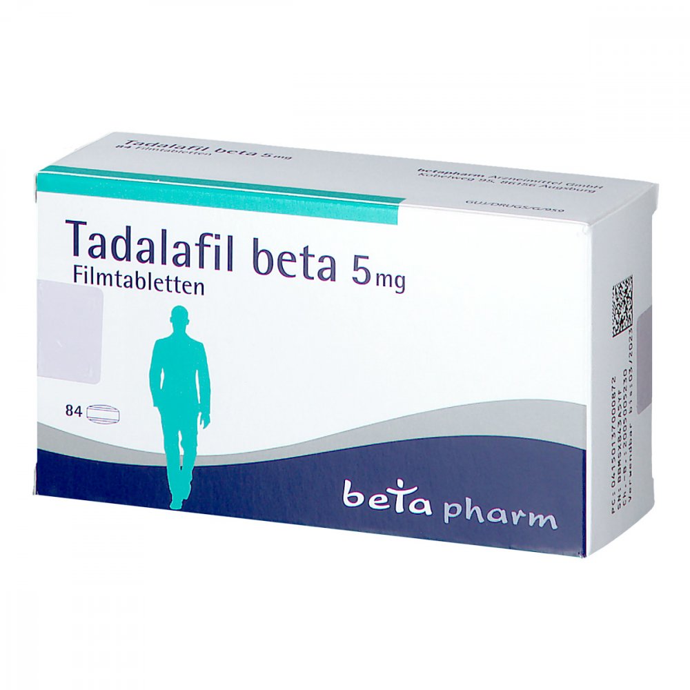 Tadalafil Beta 5 Mg Filmtabletten (84 stk)