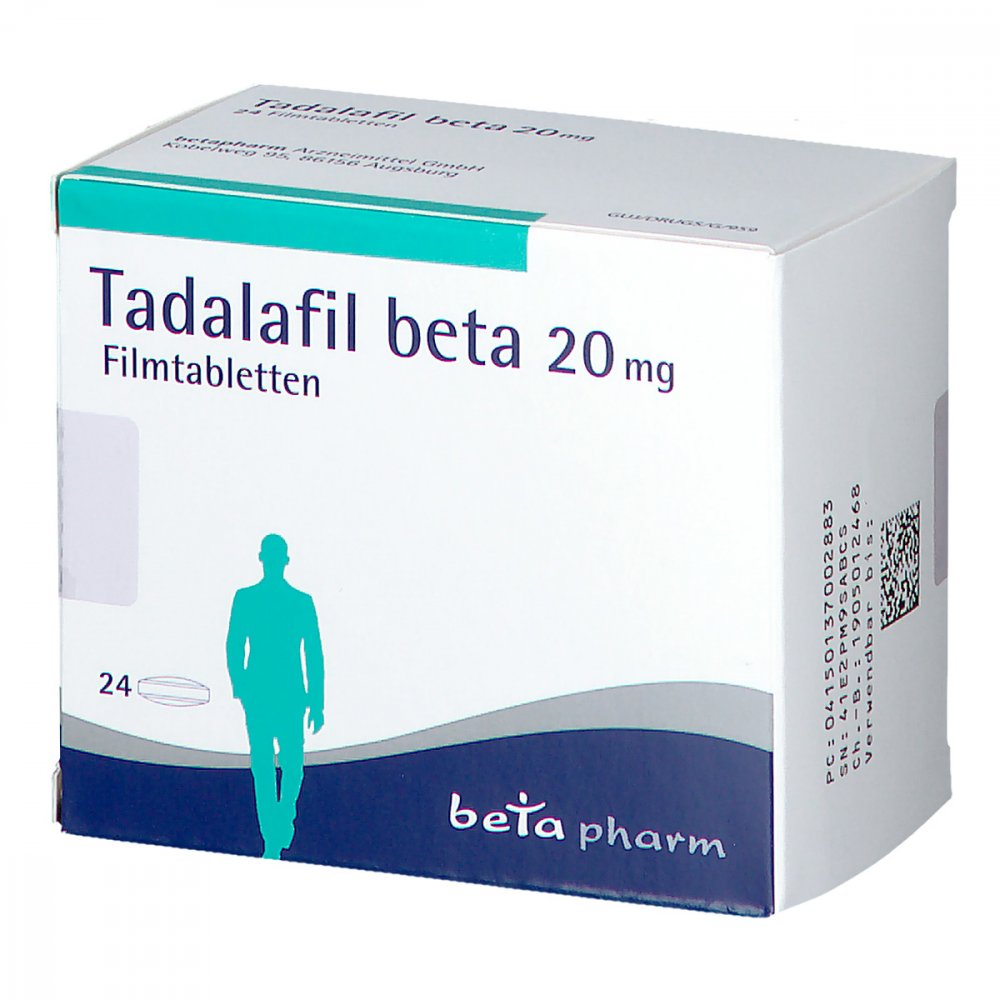 Tadalafil Beta 20 Mg Filmtabletten (24 stk)
