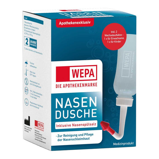 Wepa Nasendusche Mit 10x2,95 G Nasenspülsalz (1 Pck)