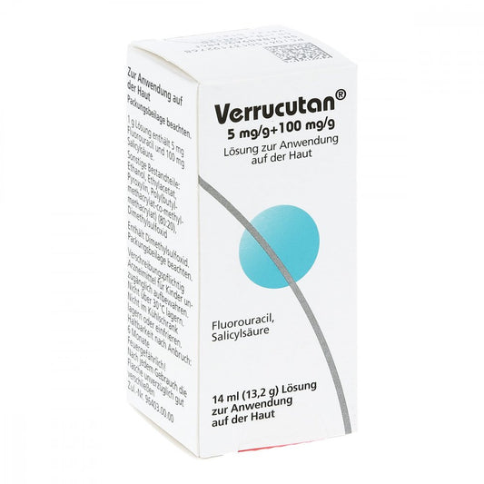 Verrucutan 5 Mg/G + 100 Mg/G Lsg.Z.Anw.Auf D.Haut (14 ml)