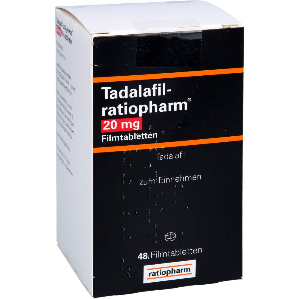 Tadalafil-Ratiopharm 20 Mg Filmtabletten (48 stk)