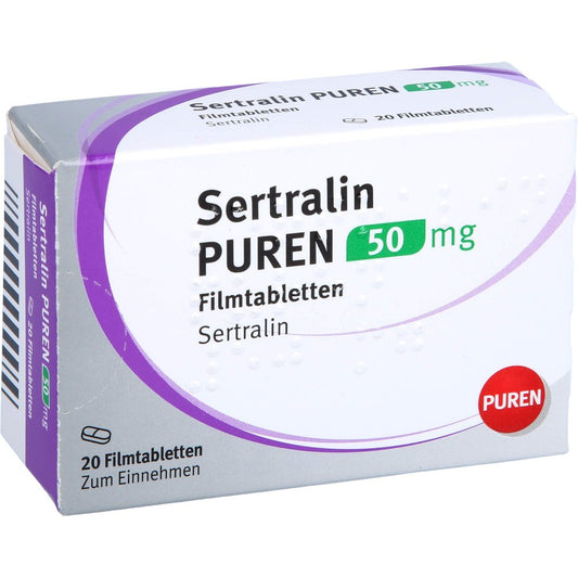 Sertralin Puren 50 Mg Filmtabletten (20 stk)
