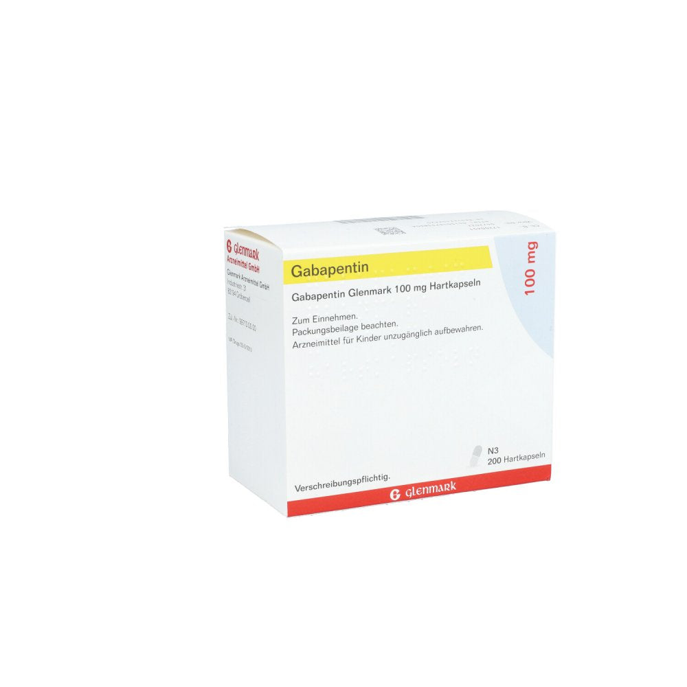 Gabapentin Glenmark 100 Mg Hartkapseln (200 stk)