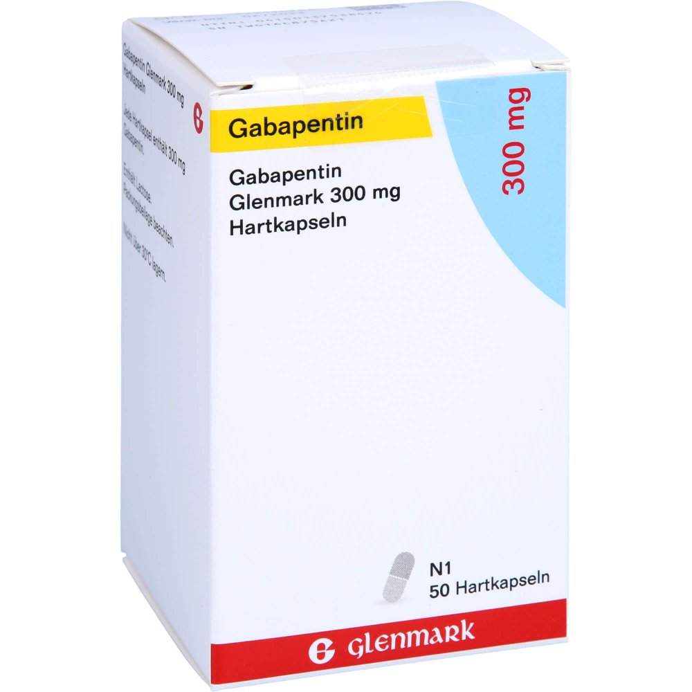 Das Produktfoto zeigt Gabapentin Glenmark 300 Mg Hartkapseln (50 stk) PZN 13753847