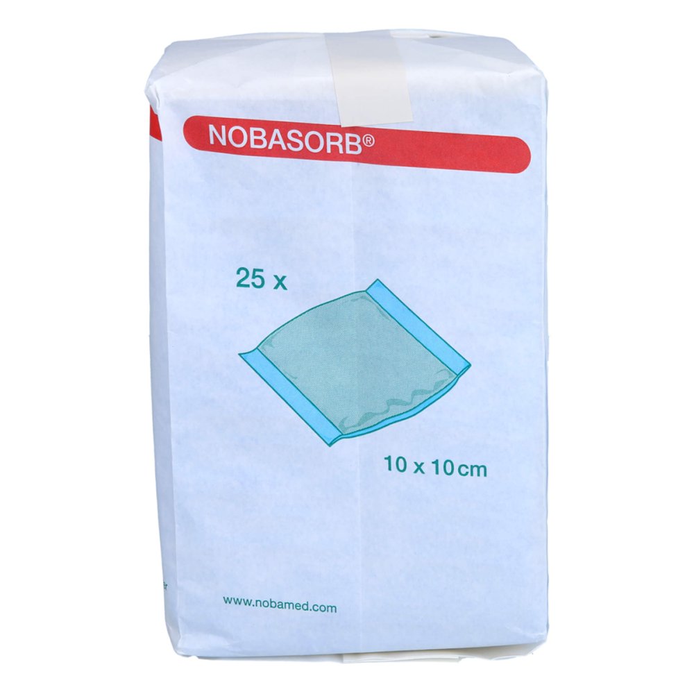 Nobasorb Saugkompressen 10x10 Cm (25 stk)