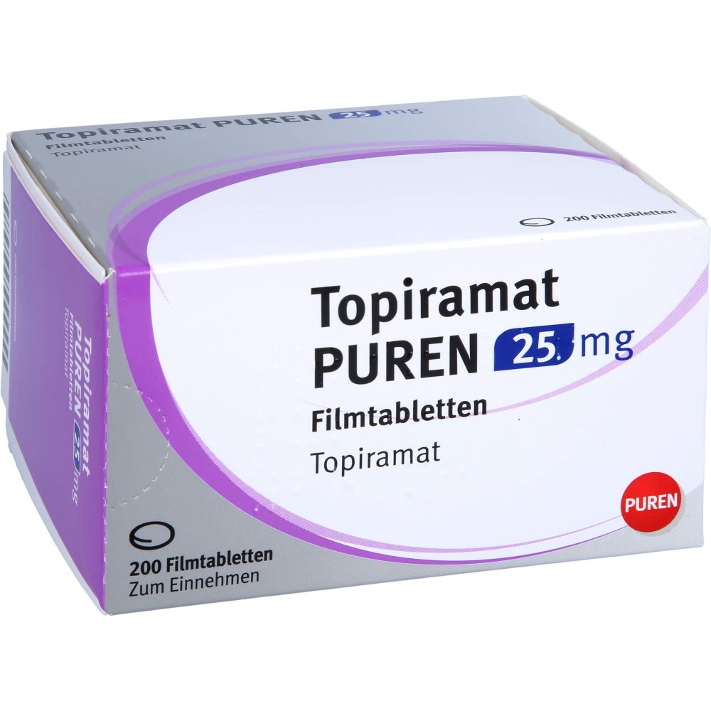 Topiramat Puren 25 Mg Filmtabletten (200 stk)