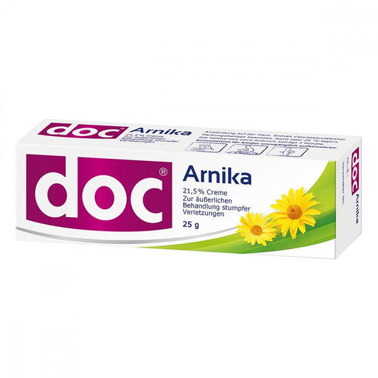 Das Produktfoto zeigt Doc Arnika Creme (25 g) PZN 13831375