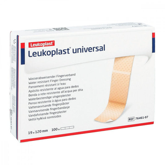Das Produktfoto zeigt Leukoplast Universal Fingerstrips 19x120 Mm (100 stk) PZN 13838325