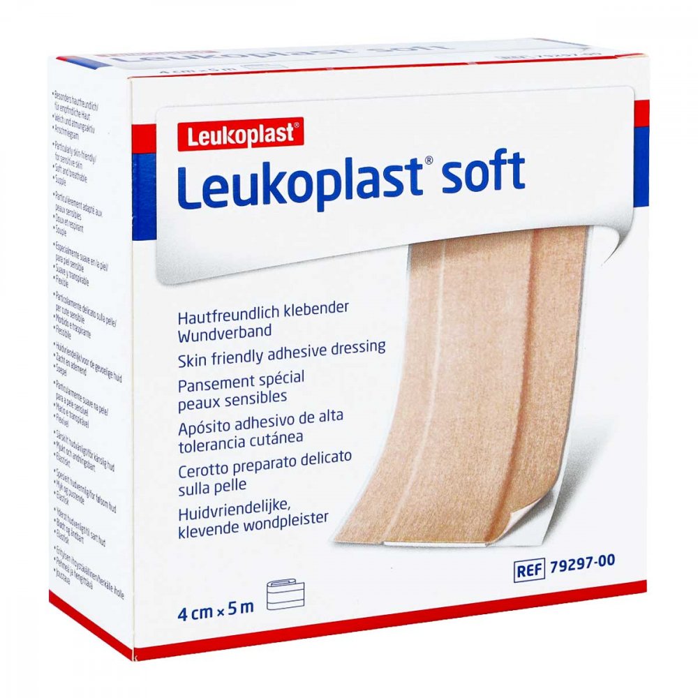 Leukoplast Soft Pflaster 4 Cmx5 M Rolle (1 stk)