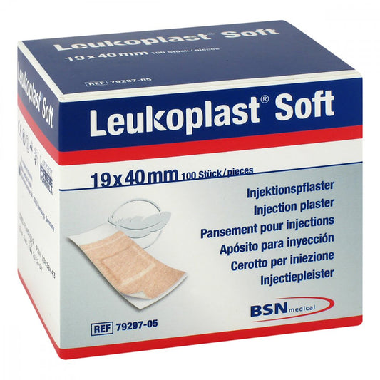 Leukoplast Soft Injektionspflaster Strips 19x40 Mm (100 stk)