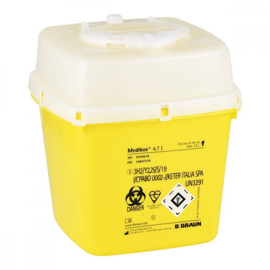 Das Produktfoto zeigt Medibox Entsorgungsbehälter 4,7 L (1 stk) PZN 13847376