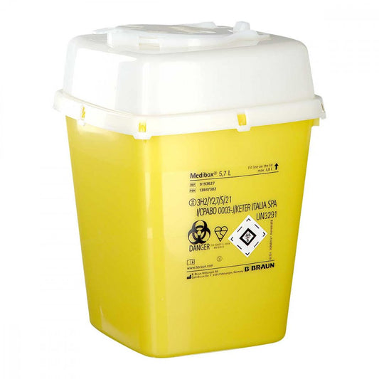 Das Produktfoto zeigt Medibox Entsorgungsbehälter 5,7 L (1 stk) PZN 13847382