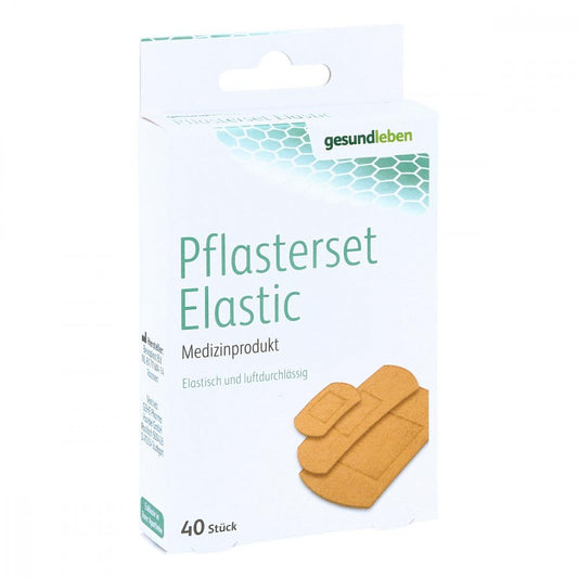 Das Produktfoto zeigt Gesund Leben Pflaster-Set Elastic 3 Größen (40 stk) PZN 13874806