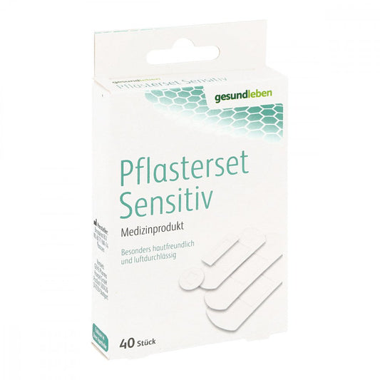 Das Produktfoto zeigt Gesund Leben Pflaster-Set Sensitive 5 Größen (40 stk) PZN 13874812